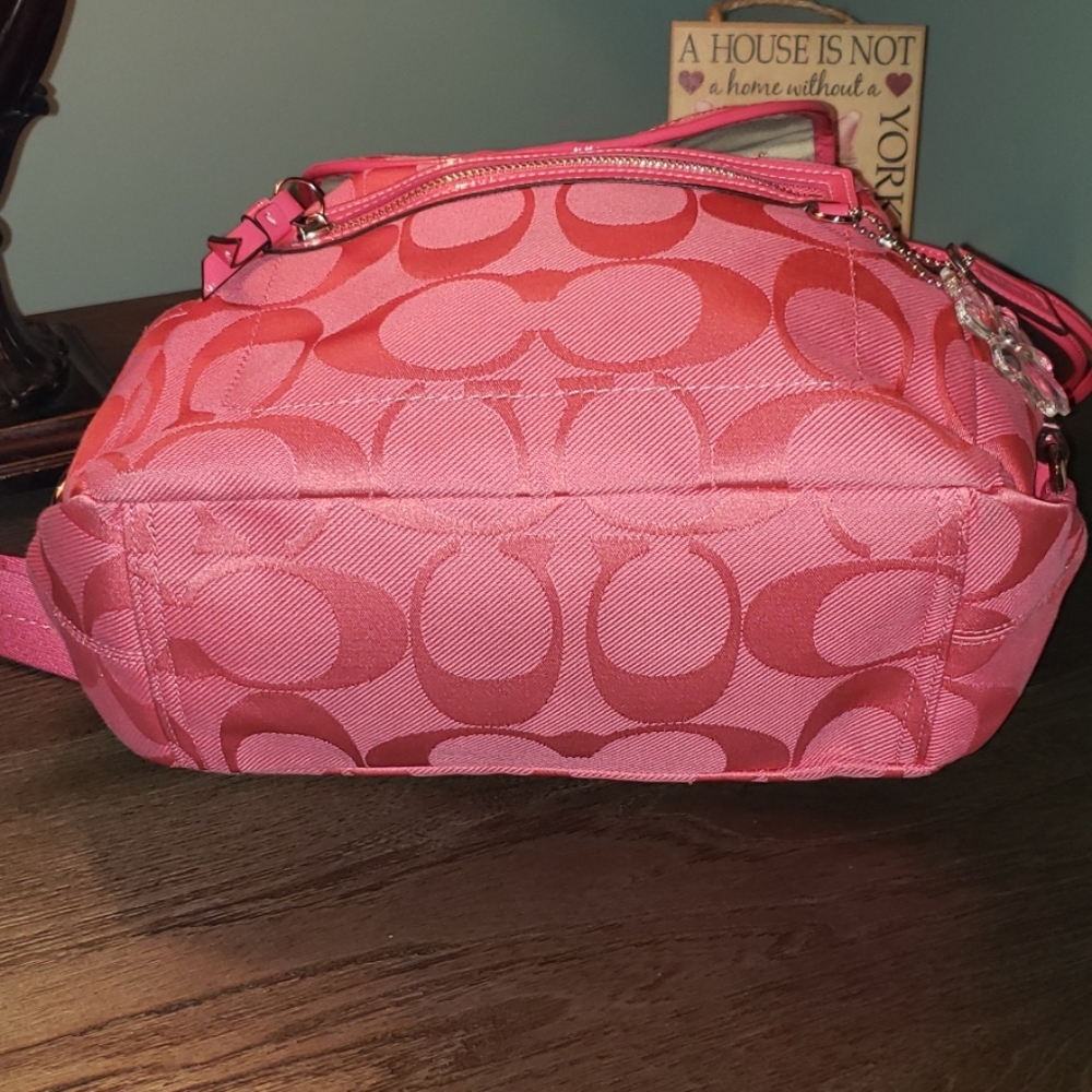 Coach Kyra Daisy Signature Backpack in Hibiscus - Picture 6 of 8